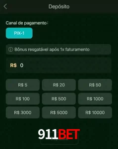 deposits 911BET